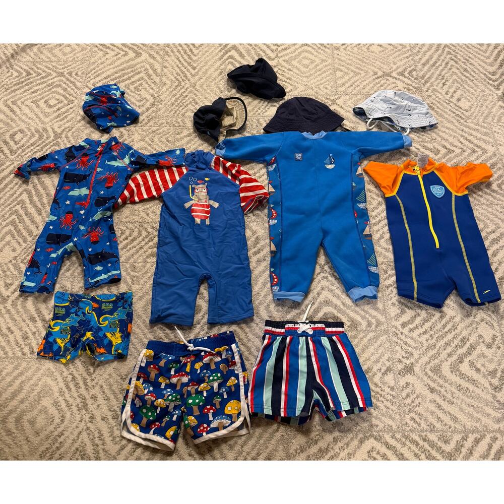 Toddler Boys Premium Swim Bundle (18m–3Y) - Splash About, Frugi, John Lewis